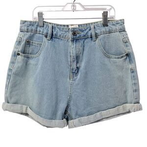 Raised By Wild Treetops Light Washed Denim Shorts Size 12